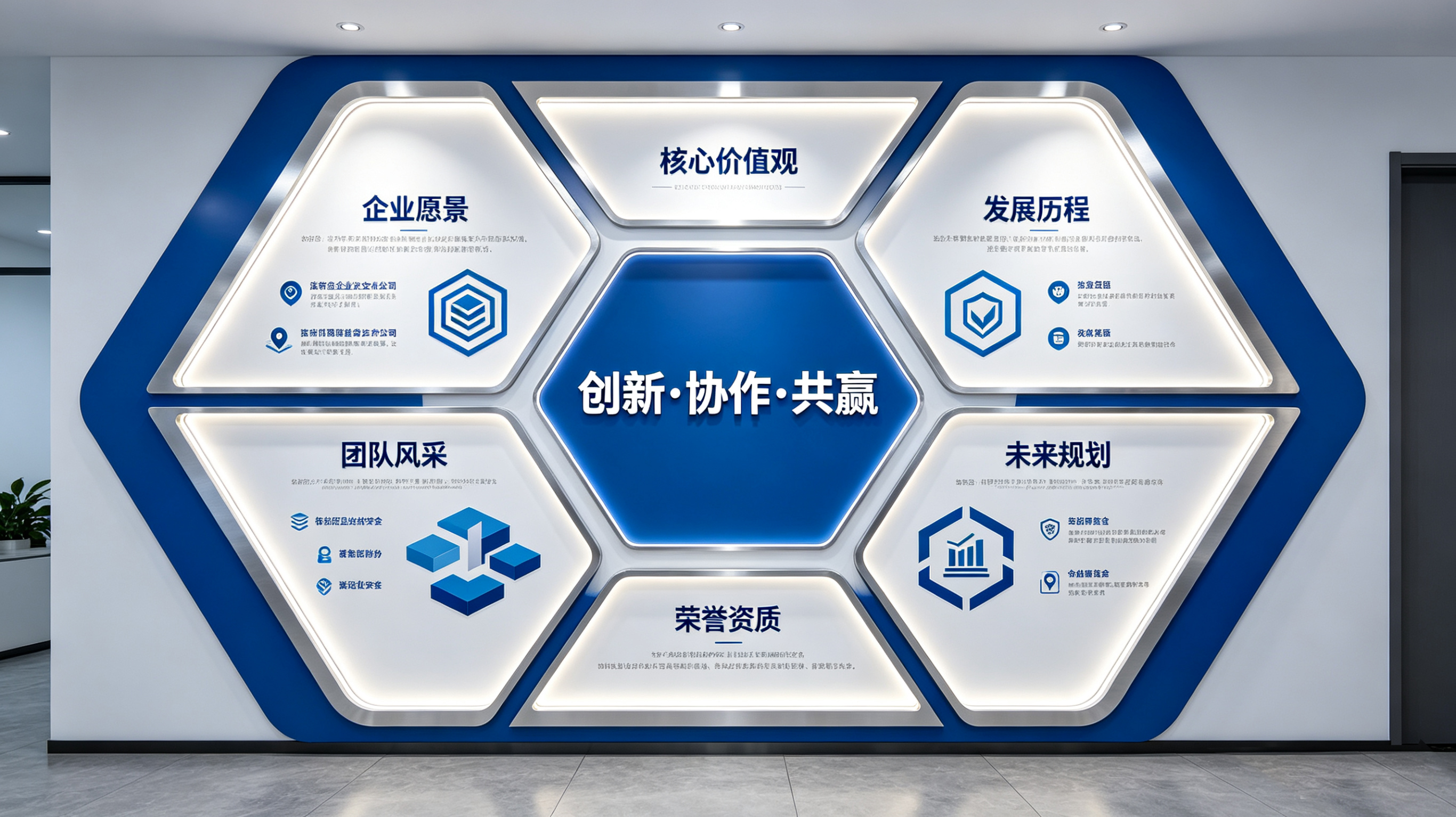 宁陕企业文化墙六边形避坑指南（新手常犯5个错误）